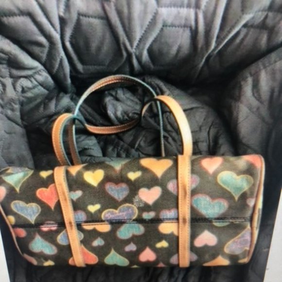 Dooney and Bourke Heart Barrel Bag - Picture 1 of 4